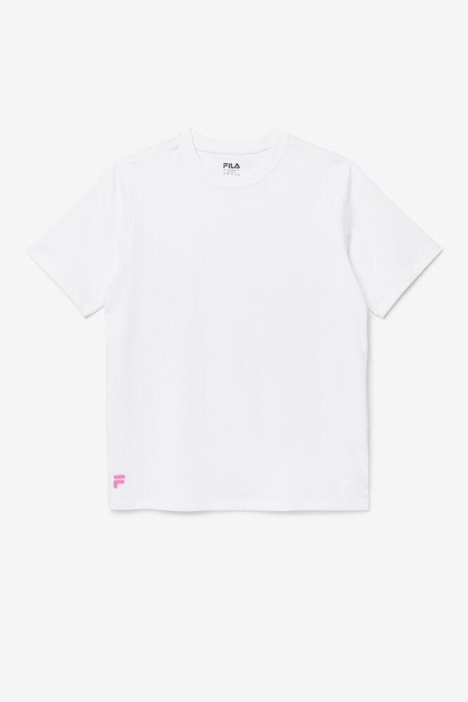 Fila Vinny T-Shirt White - Mens - 28396IKTQ